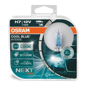 Комплект от 2 халогенни крушки Osram H7, 12V, 55W, PX26d, Cool Blue NEXT GEN