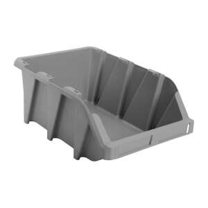 Műanyag tárolódoboz szürke 456x276x187 mm 90801547 - Отпадъци