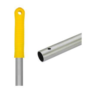 Mâner de mop din aluminiu, lustruit anodizat, galben, 130cm - Partvis și mâner Mop