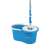 Esperanza Perfect Clean Spin Mop, kék felmosó vödör centrifugával és felmosófejjel, a centrifug közeli képe