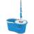 Esperanza Perfect Clean Spin Mop, kék felmosó vödör centrifugával és felmosófejjel, a centrifug közeli képe