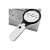 IZOXIS LED magnifying glass with 3x magnification, perfect for reading small print, examining objects, and more