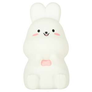 Children's Silicone LED Night Light with White Pink Bunny
