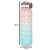 1L Pink-Blaue Farbverlauf Wasserflasche mit Zeitmarkierungen, wiederverwendbare Sportflasche