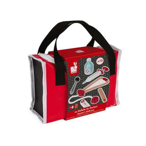 Janod Doktorbőrönd Játék - Fa Orvosi Eszközök Készlet