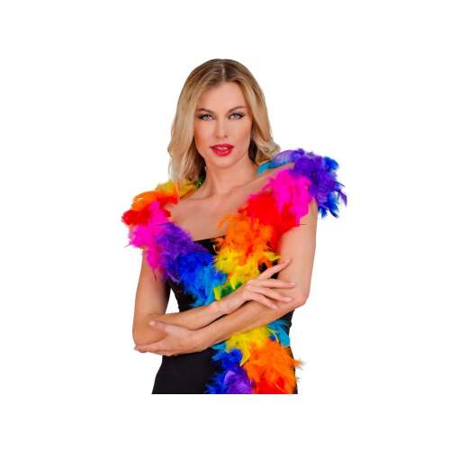 Szivárvány Tollboa - Jelmez Kiegészítő - 180 cm 90806963