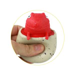 Piros dinoszaurusz tojásban squishy játék, stresszoldó játék, nyomkodható játék - Lean Toys