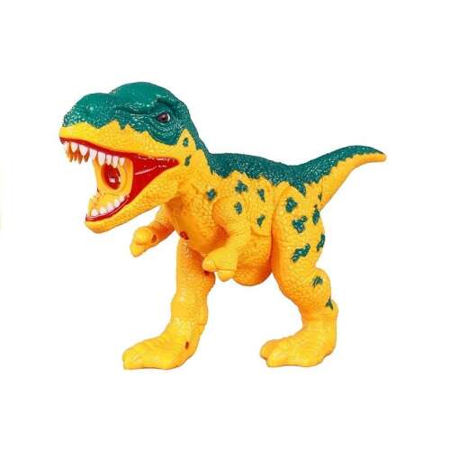 Sárga és zöld dinoszaurusz projektor játék gyerekeknek, 2 az 1-ben, 6 vízálló tollal, 3 dia készlettel és 18 képpel