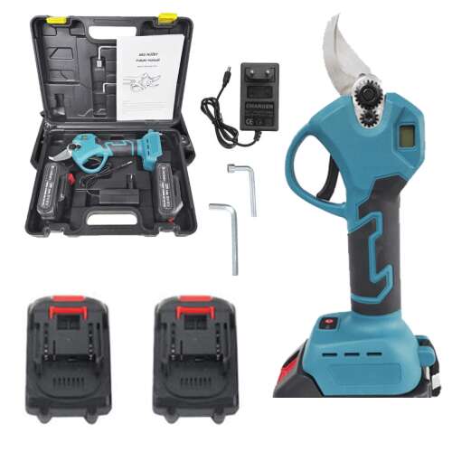 Vanco 42V Cordless Electric Pruning Shears with 2 Batteries and Case