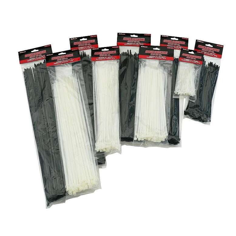 Kábelkötegelő - Fehér - 450x4,8 mm - 100 db