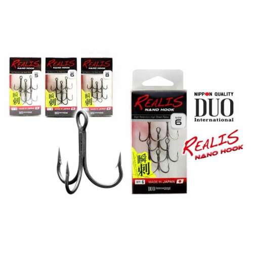 Duo Realis Nano #5 hármas horog 6 db/csg 90810395 - Horgász horog