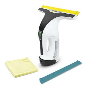 Kärcher WV 6 Bath Edition cordless window vacuum cleaner with microfiber cloth and squeegee - Wiper cleaning tool