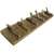 vidaXL rusztikus újrahasznosított fa ruhafogas 6 akasztóval