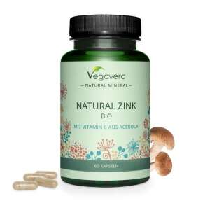 Vegavero Natural Zinc & Vitamin C, 60 Capsule 90824376 Vitamine