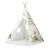 Nukido Indian tent with cushion - Forest animals - Beige 90824449