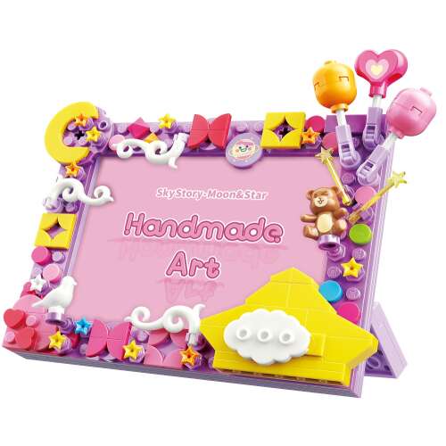 QMAN® 36011-3 - Hračka na stavbu fotorámika Mesiac a hviezdy - 100% kompatibilita so všetkými ostatnými obľúbenými značkami