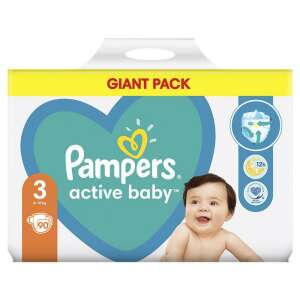 Pampers Active Baby 3 Giant Pack pelenka 6-10kg 90db 90824761 Pelenkák - 6 - 10 kg