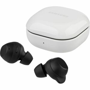 Samsung Galaxy Buds FE wireless earbuds with charging case, black and white - Headphone and Bluetooth Speaker