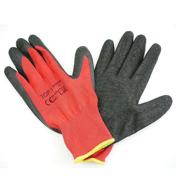 Bevonatos munkakesztyű, Pamut, Gumi, Univerzális