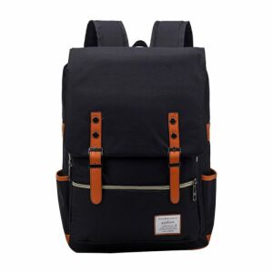 YizHixIn fekete vízálló utazó hátizsák 15 hüvelykes laptoptartó rekesszel - Utazótáska