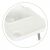 EcoToys 2in1 white high chair detachable tray detail