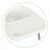 EcoToys 2in1 white high chair detachable tray detail