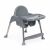 EcoToys 2-in-1 grey high chair angled view
