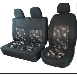 Carver kisteherautó üléshuzat gyári kárpitszövet 1+2 személyre fekete/ szürke ecset