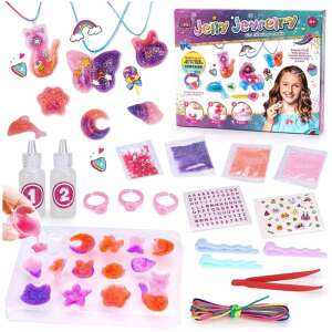 Zselés formaöntő szett gyerekeknek - készíts csillámos kulcstartókat, medálokat, hajcsatokat (BBJ) 90831234 Ékszerkészítő játék