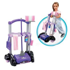 Gyermek takarítókocsi - házimunkás játék készlet ronggyal, seprűvel, felmosóval (BBMJ) 90832927 Háztartási játékok