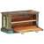 vidaXL tömör újrahasznosított fa cipőtároló pad nyitott ajtóval