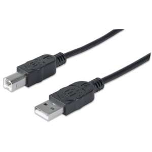 Kábel pre tlačiareň Manhattan Hi-Speed USB, USB-A na USB-B, čierny - Manhattan