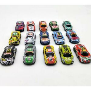 Visszahúzható Versenyautó Szett - 15 db