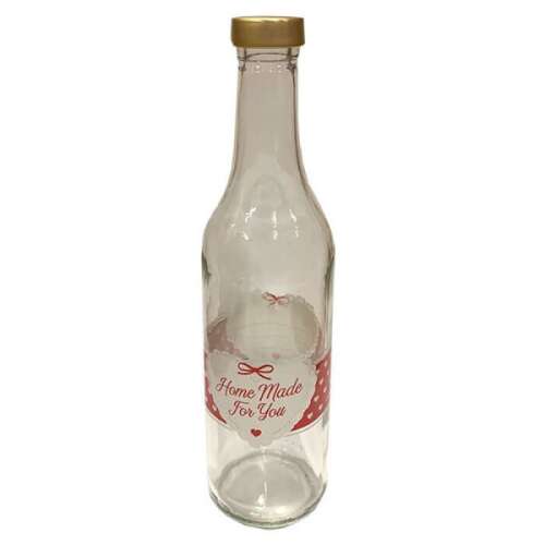 500 ml-es üvegpalack 'Home Made for You' felirattal, tökéletes házi szörpökhöz, ajándékozáshoz és tároláshoz - Etetés