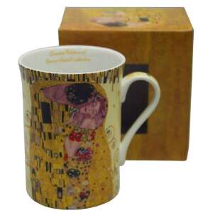 Klimt Csók porcelán bögre, 250 ml, ajándékdobozban - Klimt