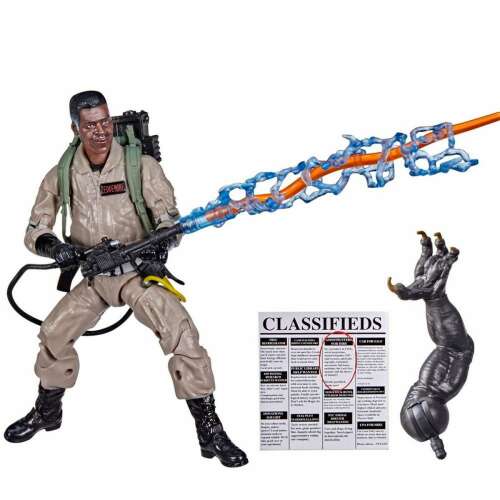 Ghostbusters Afterlife Plasma Series Winston Zeddemore akciófigura protoncsomagot és szellemcsapdát tartva, 15 cm magas, Hasbro
