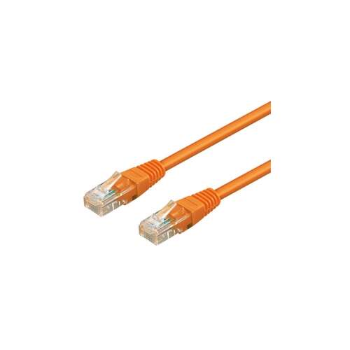 Cablu UTP portocaliu Goobay 95201, 0.25m, conector RJ45