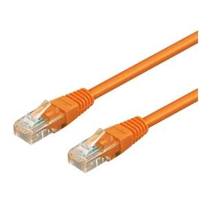 Goobay 95201 Pomarańczowy kabel UTP, 0,25m, złącze RJ45 - Goobay