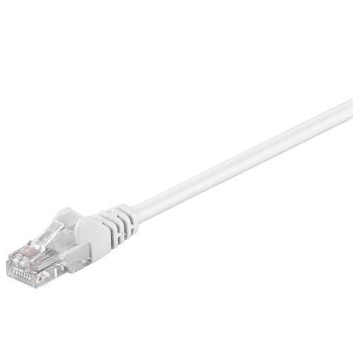 Goobay 68501 1-metrowy biały kabel UTP patch z złączami RJ45