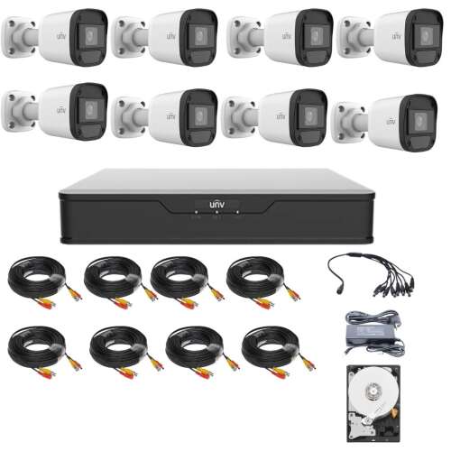 Uniview - 8 Kamerás Megfigyelőrendszer - 5MP