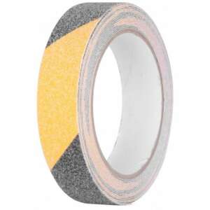 Strend Pro Anti-Slip Tape, 25mm x 5m, Black and Yellow, Self-Adhesive, Extra Durable - Safety & Marking tape