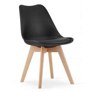 Artool Mark Scandinavian Style Chair, PP, Wood, Black, 49x43x82 cm