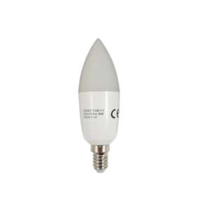 LED Candle Bulb E14, model C37, 9W=80W, 6400K