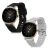 kwmobile Huawei Watch GT 3 (42mm) black and white silicone replacement straps