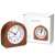 Navaris analog wooden alarm clock in its box