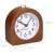 Navaris analog wooden alarm clock with dimensions