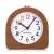 Navaris analog wooden alarm clock with snooze function