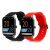 IOWODO R5/R3 Pro Smartwatch with black and red silicone straps