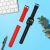 IOWODO R5/R3 Pro Smartwatch with red and black silicone replacement straps