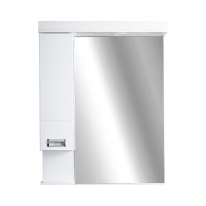 Viva Style Szquare 55cm tükrös fürdőszobai szekrény bal oldali tárolóval - Viva Style